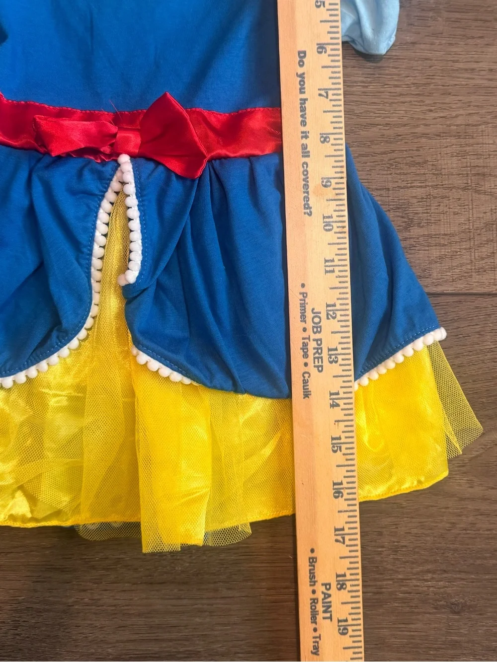 Girls Blue, Yellow & Red Disney SnowWhite Princess One Piece Costume Outfit